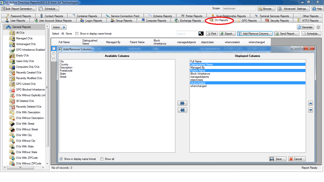 Address Tab